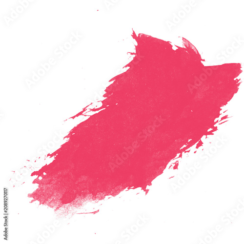 Bold Pink Paint Stroke on Black Background