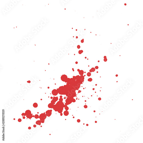 Vibrant Red Paint Splash on Black Background