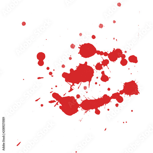 Red Paint Splatter on Black Background