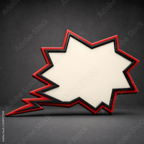 Explosion Style Starburst Graphic Design Element.