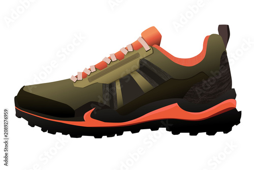 Profile of sports shoes for active recreation