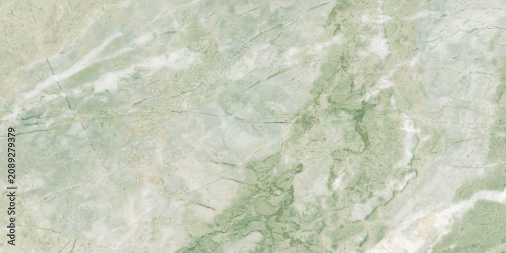 Fototapeta premium Elegant green marble texture with soft natural veins and warm earthy tones, perfect for luxury interiors, ceramic tiles, and decorative backgrounds.