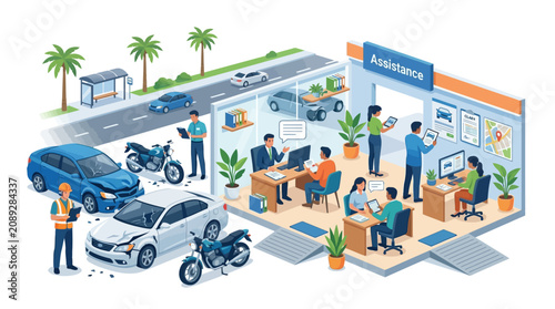 Car Accident Assistance Center: Claim, Repair, Help, Insurance, Service