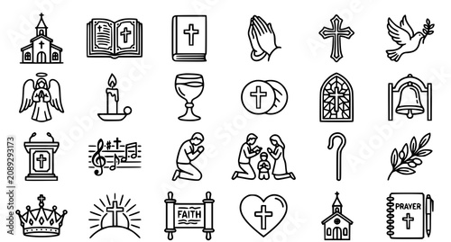 Fotografía Christianity faith and worship symbols