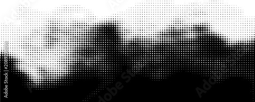 Cuadro en lienzo Halftone camouflage pattern with a modern, artistic look