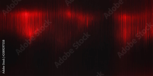Vászonkép Abstract vertical streaks of deep red light shimmer and glow against a dark background, creating an intense and mysterious atmospheric effect