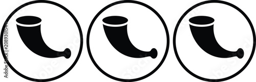 Foto Three black question mark symbols on separate circles