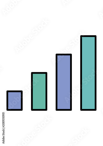 vector illustration of a bar chart