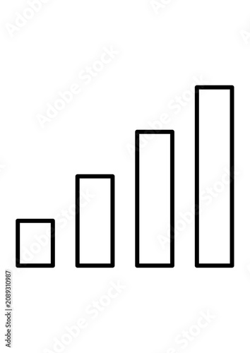 vector illustration of a bar chart