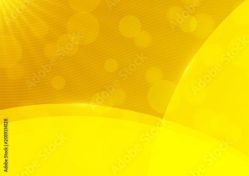 Canvas Print Vector abstract yellow background with light effects