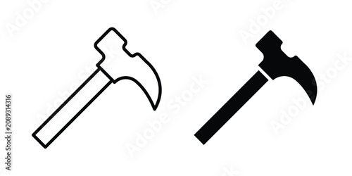 Cuadro en lienzo Hammer icon