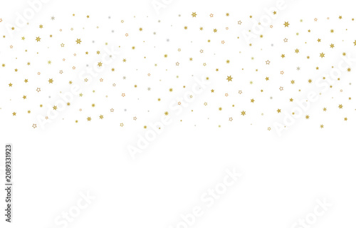 Festive gold and silver sta...