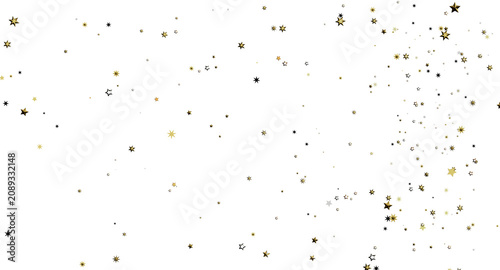 Sparkling gold star confett...