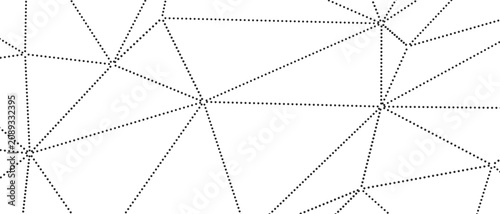 Obraz na płótnie Minimalist abstract network design with interconnected points and lines