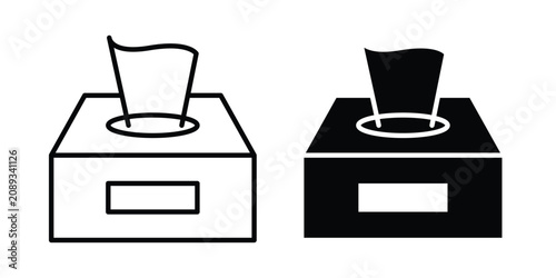 Fotografía Tissue icon flat pictograms series