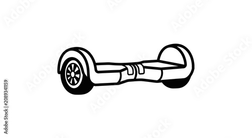 Fotografía Modern self balancing hoverboard electric scooter icon