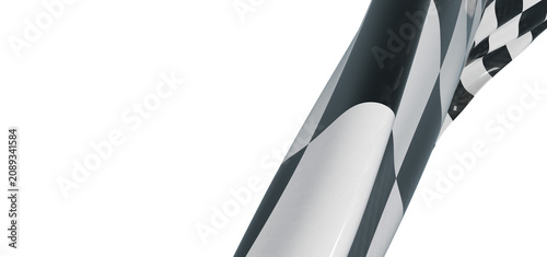 Close-up of a black and whi...