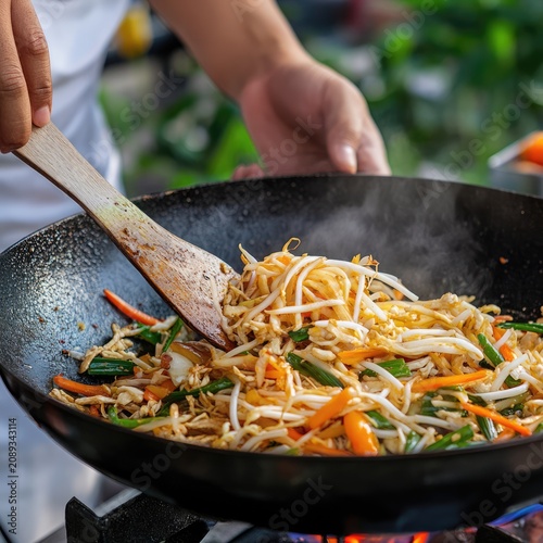stir-fried colorful vegetables in a wok, illustrating vibrancy and culinary enthusiasm