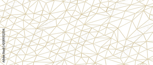 Intricate golden dotted lin...