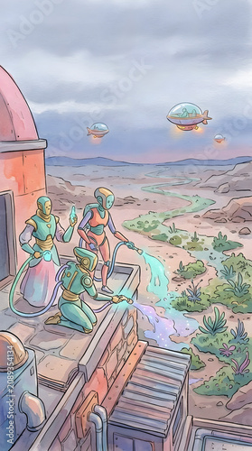 AI Terraformers at Twilight