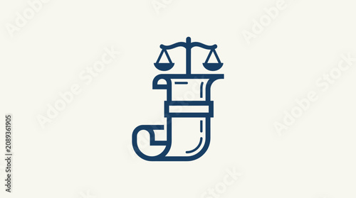 Photos Justice law scale icon symbol.