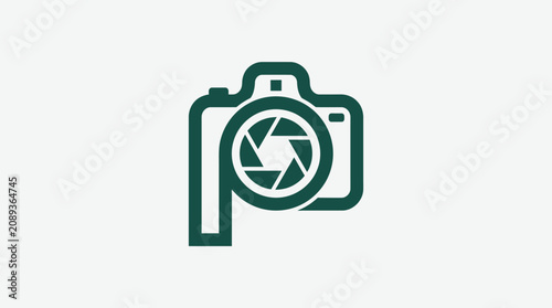 Canvas Print Camera Icon Graphic Design Element.