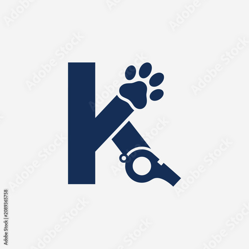 Cuadro en lienzo Dog Paw Handcuff Law Enforcement Symbol.