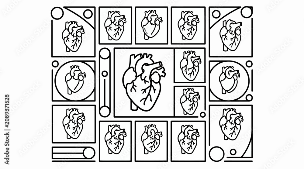 Fototapeta premium heart, anatomy, illustration