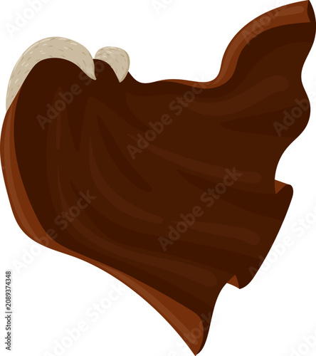 Fotografie Melted chocolate pouring, creating a delicious dessert topping