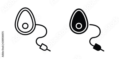 Cuadro en lienzo Anesthesia icon simple drawings set