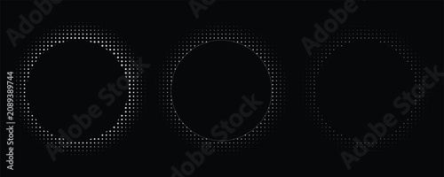 Foto Halftone dots in circle form