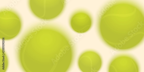 Minimal tennis background with soft pastel colors and blurred tennis balls. Perfect for sports branding, banners, social media, presentations and modern graphic design.