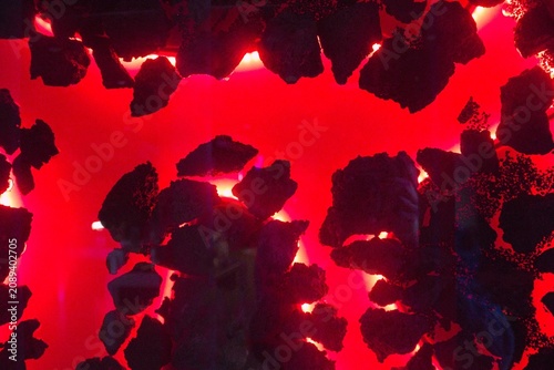 Volcanic lava in an abstract style – glowing magma, cracked rock, and powerful energy for modern design.
