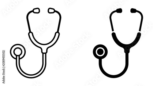 Foto Stethoscope Icon Set