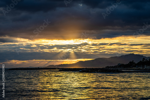 Gorgeous Sunset over Cambrils, Catalonia, Spain