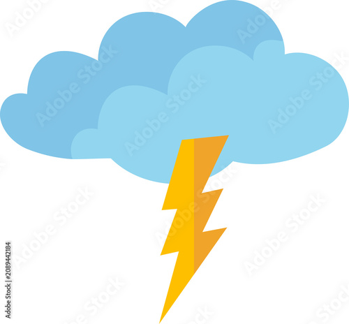 Dramatic weather event showcases powerful lightning strike descending from ominous storm cloud, illustrating nature’s raw energy.