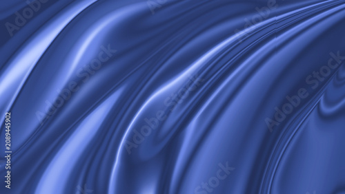 Abstract Blue Liquid Background with Flowing Organic Waves