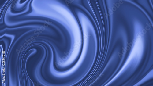 Abstract Blue Liquid Background with Flowing Organic Waves