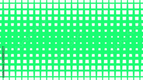Grid Mosaic Squares Wipe Transition on Green Screen Digital Pixel Effect