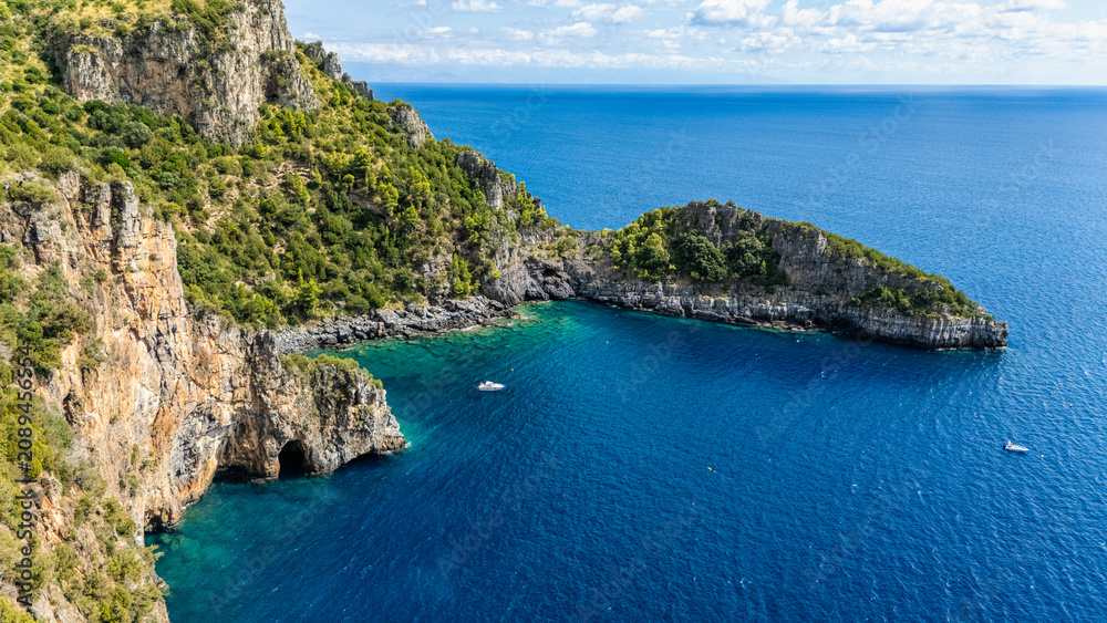 Fototapeta premium Amazing mediterranean landscape at Marina di Camerota, Cilento, Campania, southern Italy.