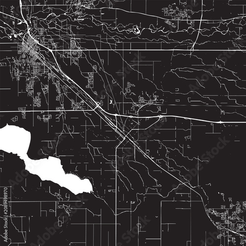 Fotografie Nampa Idaho city map vector illustration