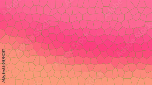 Fotografía Hot pink textured mosaic design blending into a peachy bottom.
