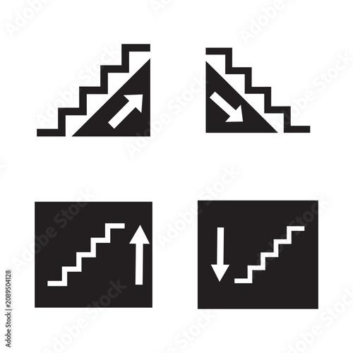 ladder icon logo vector design template