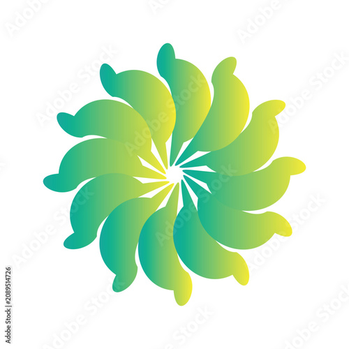 Abstract flower vector illustration