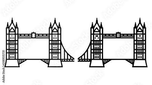 Tower Bridge and Big Ben over the River Thames in London skyline with iconic suspension architecture and urban landmark under blue sky