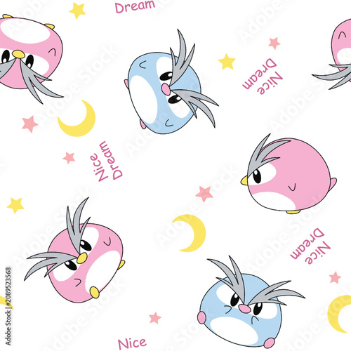 Tableau sur toile owl angry cartoone vectore illustration