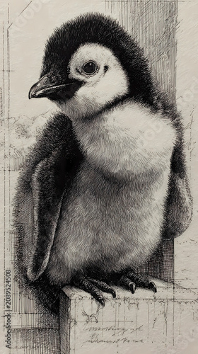 Precise Monochrome Animal Art Animal Portrait Design