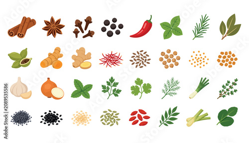 Foto Spices and Herbs Collection.
