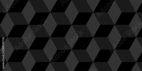 Futuristic hexagon pattern vector cube design. Cubic concept design abstract technology background.