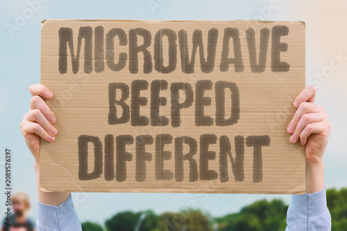 Φωτογραφία "Microwave beeped different" Appliance tone sounded unusual